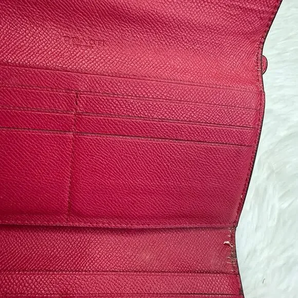 COACH RED Wallet - Picture 9 of 13
